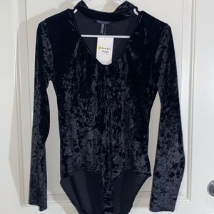 black velvet one piece